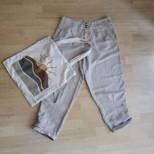 Anthropologie Marrakech Womens Boho Harem Mid Rise Tan Pants Size 29